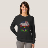 Amerikaanse vlag br. t-shirt (Voorkant volledig)