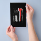 Amerikaanse vlag brandweerman Rood brandweerman Flyer (Hand)