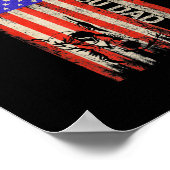  Amerikaanse vlag Braziliaanse Jiu Jitsu Dad Poster (Hoek)