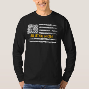  Amerikaanse vlag: Braziliaanse Jiu Jitsu mama T-shirt