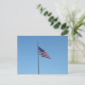 Amerikaanse vlag briefkaart (Staand voorkant)