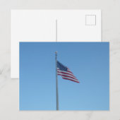 Amerikaanse vlag briefkaart (Voorkant / Achterkant)