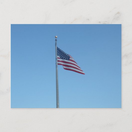 Amerikaanse vlag briefkaart (Voorkant)