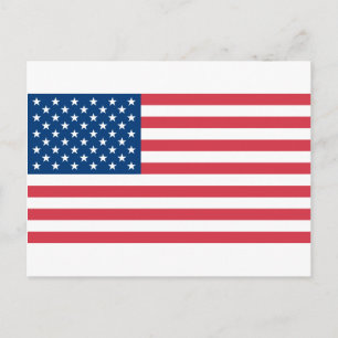 Amerikaanse vlag briefkaart