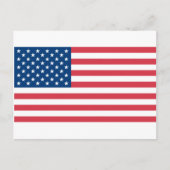 Amerikaanse vlag briefkaart (Voorkant)