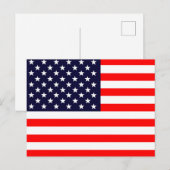 Amerikaanse vlag briefkaart (Voorkant / Achterkant)