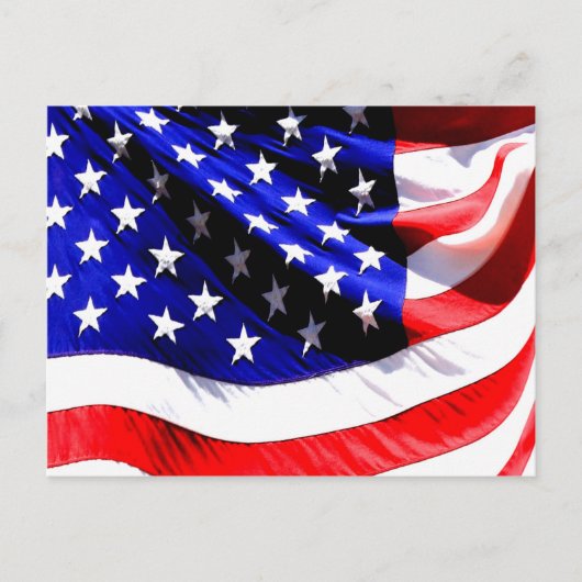 Amerikaanse vlag briefkaart (Voorkant)
