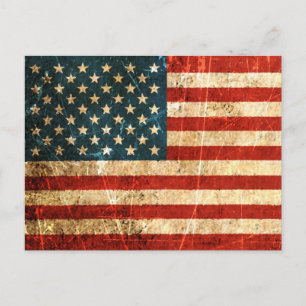-Amerikaanse vlag Briefkaart