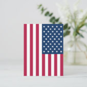 Amerikaanse vlag briefkaart (Staand voorkant)