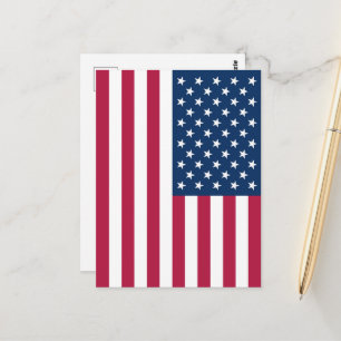 Amerikaanse vlag briefkaart