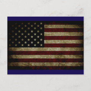 Amerikaanse vlag briefkaart