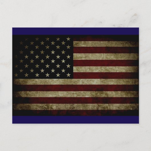 Amerikaanse vlag briefkaart (Voorkant)