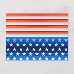 Amerikaanse vlag briefkaart