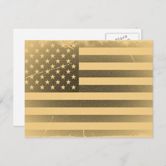  Amerikaanse vlag Briefkaart (Voorkant / Achterkant)