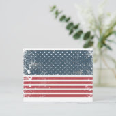 Amerikaanse vlag briefkaart (Staand voorkant)