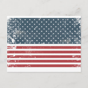 Amerikaanse vlag briefkaart