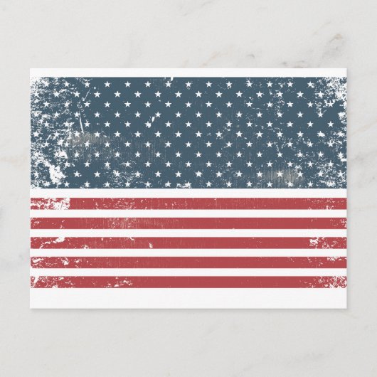 Amerikaanse vlag briefkaart (Voorkant)