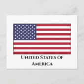 Amerikaanse vlag briefkaart (Voorkant)