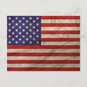 Amerikaanse vlag briefkaart