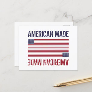 Amerikaanse vlag briefkaart