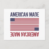 Amerikaanse vlag briefkaart (Voorkant)