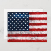Amerikaanse vlag Briefkaart (Voorkant / Achterkant)