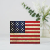 Amerikaanse vlag briefkaart (Staand voorkant)