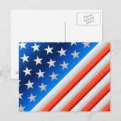 Amerikaanse vlag briefkaart (Voorkant / Achterkant)
