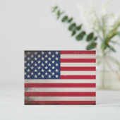 Amerikaanse vlag Briefkaart (Staand voorkant)