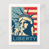 Amerikaanse vlag  briefkaart (Voorkant)