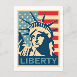 Amerikaanse vlag  briefkaart