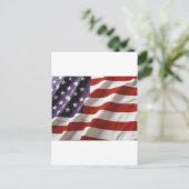 Amerikaanse vlag briefkaart (Staand voorkant)