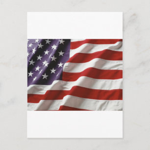 Amerikaanse vlag briefkaart