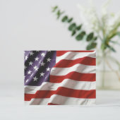 Amerikaanse vlag briefkaart (Staand voorkant)