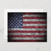 Amerikaanse vlag. briefkaart (Voorkant / Achterkant)