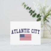Amerikaanse vlag briefkaart (Staand voorkant)