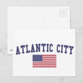 Amerikaanse vlag briefkaart (Voorkant / Achterkant)