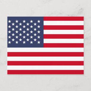 Amerikaanse vlag briefkaart