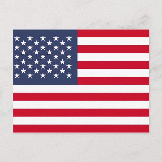Amerikaanse vlag briefkaart (Voorkant)