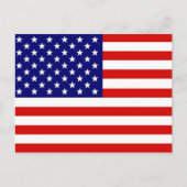 Amerikaanse vlag briefkaart (Voorkant)