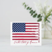 Amerikaanse vlag briefkaart (Staand voorkant)