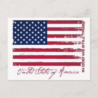 Amerikaanse vlag briefkaart