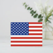 Amerikaanse vlag briefkaart (Staand voorkant)