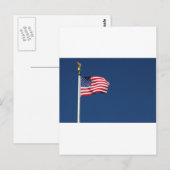 AMERIKAANSE VLAG BRIEFKAART (Voorkant / Achterkant)