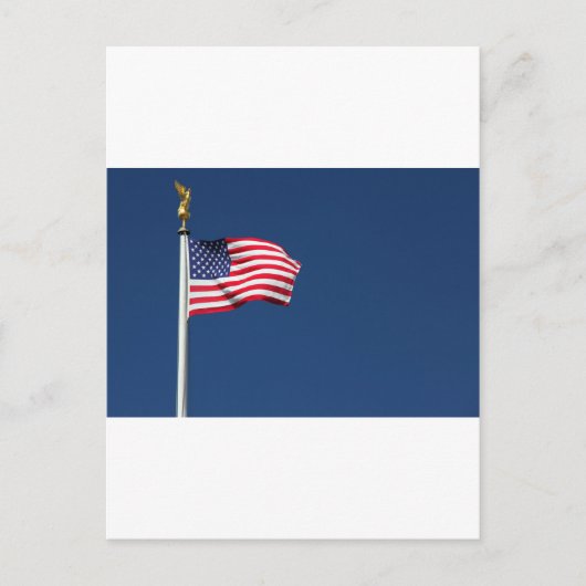 AMERIKAANSE VLAG BRIEFKAART (Voorkant)