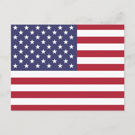 Amerikaanse vlag briefkaart (Voorkant)