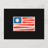 Amerikaanse vlag briefkaart (Voorkant)