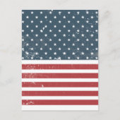 Amerikaanse vlag briefkaart (Voorkant)