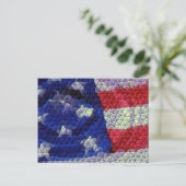 Amerikaanse vlag briefkaart (Staand voorkant)