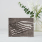 Amerikaanse vlag briefkaart (Staand voorkant)